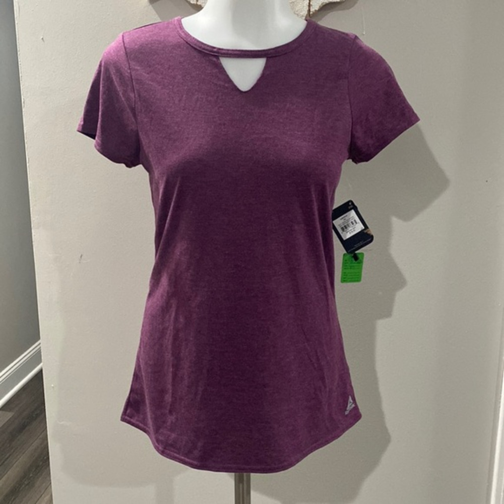 NWT! Reebok Purple Active Top with‎ Back Detail